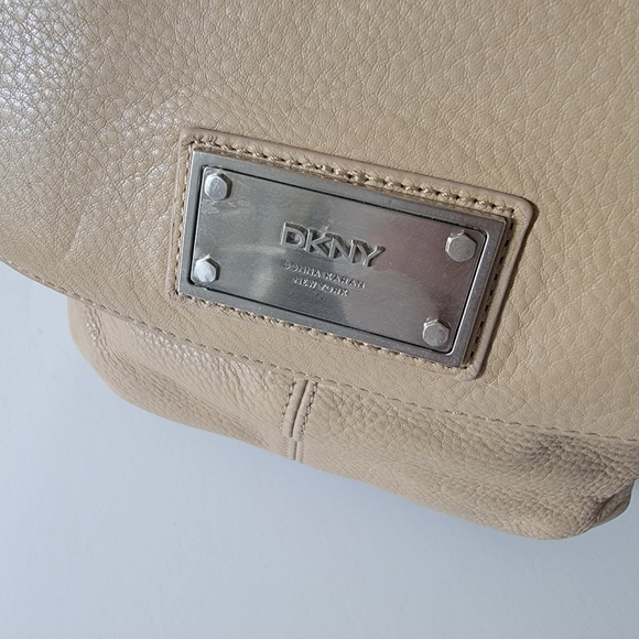 DKNY Tan Leather Tote - Picture 3 of 16